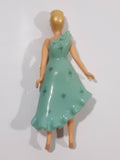 2002 Disney Princess Cinderella Doll with Rubber Dress 3 1/2" Tall Plastic Toy Figure