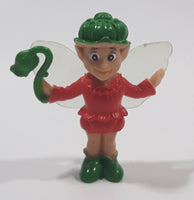 Fairy Girl in Red 1 7/8" Tall Plastic Toy Figure