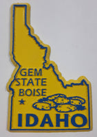 Idaho "Gem State" Boise 1 5/8" x 2 1/2" State Shaped Rubber Fridge Magnet