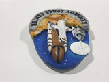 Kennedy Space Center NASA USA Space Shuttle 3D 2 1/4" x 3" Resin Fridge Magnet