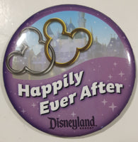 Disney Disneyland Resort Happily Ever After Mickey and Minnie Mouse 3" Diameter Round Button Pin