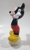 Mickey Mouse on White Base 4 3/4" Tall Toy Figure