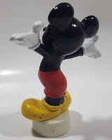 Mickey Mouse on White Base 4 3/4" Tall Toy Figure