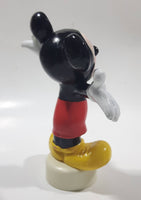 Mickey Mouse on White Base 4 3/4" Tall Toy Figure