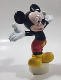 Mickey Mouse on White Base 4 3/4" Tall Toy Figure