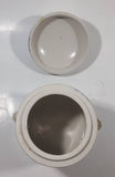 Antique Chinese Blue and White Domed Tea Caddy Ginger Jar Canister with Handles 6 1/2" Tall Ceramic Pottery