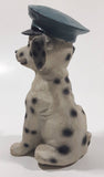 Dalmatian Puppy Dog wearing Police Officers Cap 4 3/4" Tall Resin Figurine