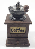 Vintage Style Coffee Grinder Mill 5 1/4" Tall Resin Coin Bank