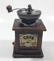 Vintage Style Coffee Grinder Mill 5 1/4" Tall Resin Coin Bank