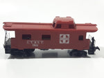 Tyco HO Scale Santa Fe A.T. & S. F. 7240 Red Plastic Caboose Train Car - Missing Two Wheels