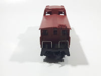 Tyco HO Scale Santa Fe A.T. & S. F. 7240 Red Plastic Caboose Train Car - Missing Two Wheels