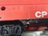 Life Like HO C.P. Rail 4056 Train Diesel Locomotive Engine Red Plastic Toy Model - No Motor + Damage