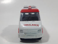 Unknown Brand DKG1 Ambulance #735 White and Red Van Die Cast Toy Car Vehicle
