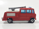 Vintage Majorette No. 258 Pompier Aeroport Nozzle Fire Truck No. 207 Red 1/70 Scale Die Cast Toy Car Firefighting Rescue Emergency Vehicle