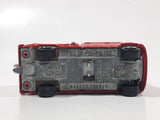Vintage Majorette No. 258 Pompier Aeroport Nozzle Fire Truck No. 207 Red 1/70 Scale Die Cast Toy Car Firefighting Rescue Emergency Vehicle