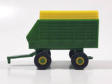 Ertl John Deere Green and Yellow Covered Forage Farm Hay Wagon Trailer Die Cast and Plastic Toy Farming Machinery Vehicle G01517YL01