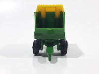 Ertl John Deere Green and Yellow Covered Forage Farm Hay Wagon Trailer Die Cast and Plastic Toy Farming Machinery Vehicle G01517YL01