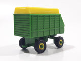 Ertl John Deere Green and Yellow Covered Forage Farm Hay Wagon Trailer Die Cast and Plastic Toy Farming Machinery Vehicle G01517YL01