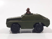 1973 Lesney Products Matchbox Rolamatics No. 28 Stoat Army Green Die Cast Toy Car Army Military Scout Lookout Vehicle