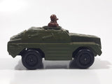 1973 Lesney Products Matchbox Rolamatics No. 28 Stoat Army Green Die Cast Toy Car Army Military Scout Lookout Vehicle