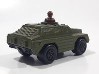 1973 Lesney Products Matchbox Rolamatics No. 28 Stoat Army Green Die Cast Toy Car Army Military Scout Lookout Vehicle