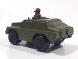 1973 Lesney Products Matchbox Rolamatics No. 28 Stoat Army Green Die Cast Toy Car Army Military Scout Lookout Vehicle