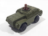 1973 Lesney Products Matchbox Rolamatics No. 28 Stoat Army Green Die Cast Toy Car Army Military Scout Lookout Vehicle