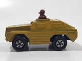 Vintage 1973 Lesney Products Matchbox Rolamatics No. 28 Stoat Yellow Brown Gold Toy Car Army Military Scout Lookout Vehicle