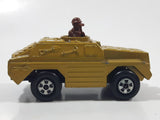 Vintage 1973 Lesney Products Matchbox Rolamatics No. 28 Stoat Yellow Brown Gold Toy Car Army Military Scout Lookout Vehicle