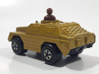 Vintage 1973 Lesney Products Matchbox Rolamatics No. 28 Stoat Yellow Brown Gold Toy Car Army Military Scout Lookout Vehicle