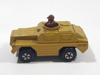 Vintage 1973 Lesney Products Matchbox Rolamatics No. 28 Stoat Yellow Brown Gold Toy Car Army Military Scout Lookout Vehicle