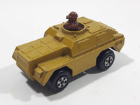 Vintage 1973 Lesney Products Matchbox Rolamatics No. 28 Stoat Yellow Brown Gold Toy Car Army Military Scout Lookout Vehicle