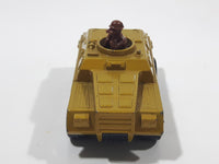 Vintage 1973 Lesney Products Matchbox Rolamatics No. 28 Stoat Yellow Brown Gold Toy Car Army Military Scout Lookout Vehicle