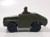 Vintage 1973 Lesney Products Matchbox Rolamatics No. 28 Stoat Army Green Die Cast Toy Car Army Military Scout Lookout Vehicle