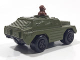 Vintage 1973 Lesney Products Matchbox Rolamatics No. 28 Stoat Army Green Die Cast Toy Car Army Military Scout Lookout Vehicle