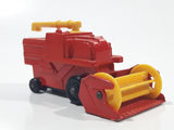 Vintage 1978 Lesney Matchbox No. 51 Combine Harvester Red Die Cast Toy Farming Machinery Equipment Vehicle