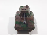 Vintage 1976 Lesney Matchbox Rolamatics No. 70 S.P Gun Tank Army Olive Green and Brown Camouflage Die Cast Toy Car Military Weaponry Vehicle with Moving Gun Made in England