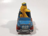 1982 Playskool The Muppets Sesame Street Big Bird Mail Truck Blue Die Cast Toy Car Vehicle Made in Hong Kong