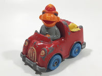 1981 Playskool The Muppets Sesame Street Ernie Fireman Fire Truck Die Cast Toy Car Vehicle Made in Hong Kong