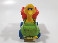 1982 Playskool The Muppets Sesame Street Big Bird Builders Dump Truck Green and Orange Die Cast Toy Car Vehicle