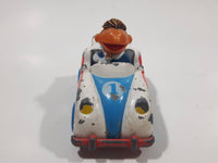 1981 1983 Playskool The Muppets Sesame Street Ernie Race Car White Die Cast Toy Car Vehicle