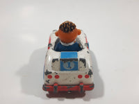 1981 1983 Playskool The Muppets Sesame Street Ernie Race Car White Die Cast Toy Car Vehicle