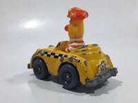 1981 1983 Playskool The Muppets Sesame Street Bert Taxi Cab Driver Yellow Die Cast Toy Car Vehicle