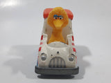 1983 Playskool Children's Television Workshop Sesame Street Big Bird Popcorn Van White Die Cast Toy Car Vehicle