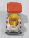 1983 Playskool Children's Television Workshop Sesame Street Big Bird Popcorn Van White Die Cast Toy Car Vehicle