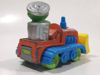 1986 Playskool Muppets Sesame Street Oscar The Grouch Bull Dozer Blue Orange Yellow Die Cast Toy Car Vehicle