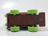 1987 Playskool Muppets Sesame Street Cowboy Grover Chuck Wagon Yellow and Brown Die Cast Toy Car Vehicle