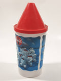 1993 The Collectibles Coca Cola Polar Plastic Drinking Cup with Straw Hole Lid