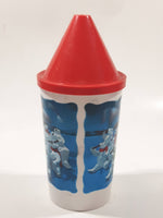 1993 The Collectibles Coca Cola Polar Plastic Drinking Cup with Straw Hole Lid