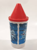 1993 The Collectibles Coca Cola Polar Plastic Drinking Cup with Straw Hole Lid